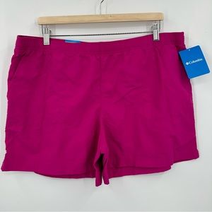 Columbia Women's Size XL Sandy River 5” Inseam Wild Fuchsia Shorts Hiking Water